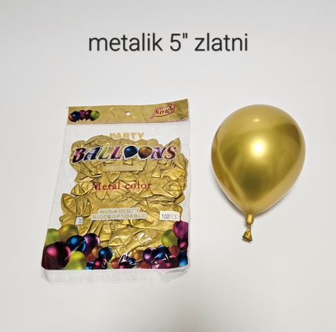 Latex metalik 5''