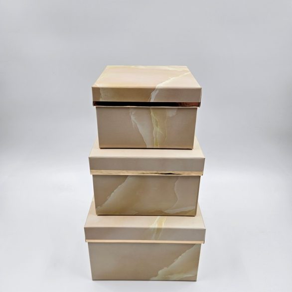 Box kocka mermer krem