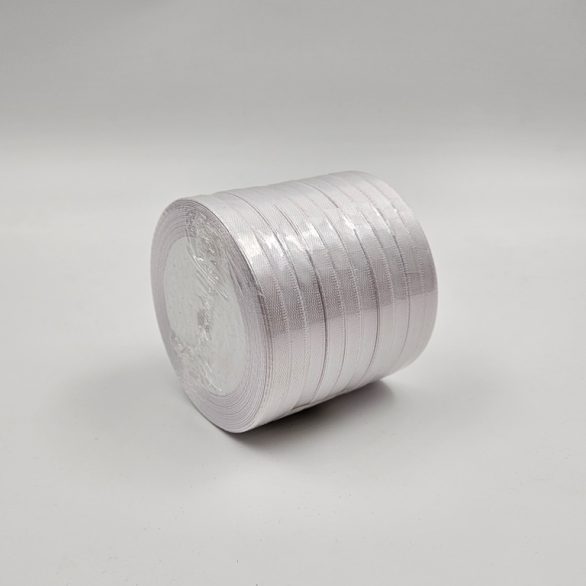 Saten traka 0.5cm bela