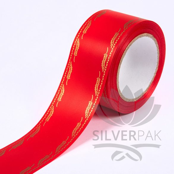 Traka sa bordurom 6cm crvena