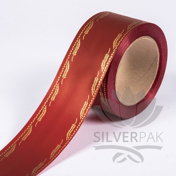 Traka sa bordurom 6cm bordo