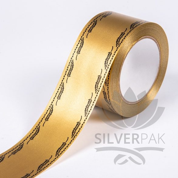 Traka sa bordurom 6cm zlatna