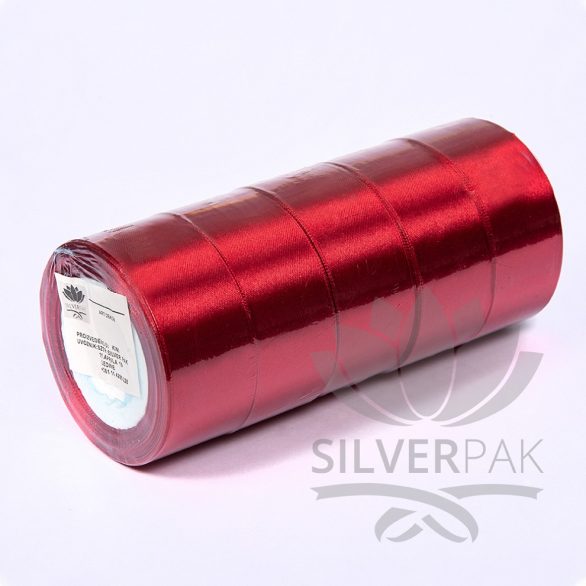 Saten traka 2,5cm bordo