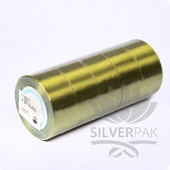 Saten traka 2,5cm maslina