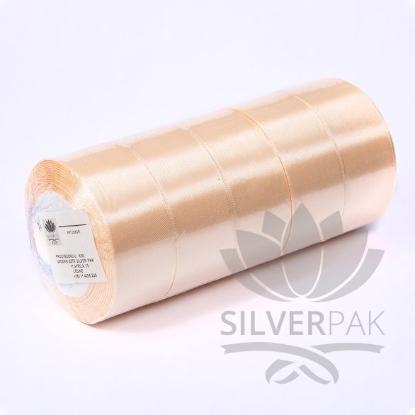 Saten traka 2,5cm krem