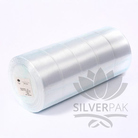 Saten traka 2,5cm bela