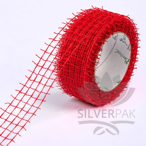 Traka mreza 5cm crvena