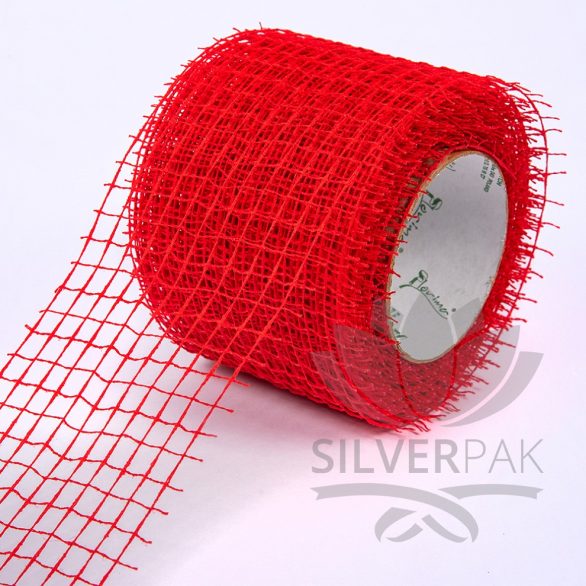 Traka mreza 10cm crvena