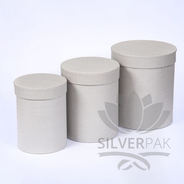 Box okrugli sivi