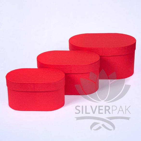 Box ovalni crveni