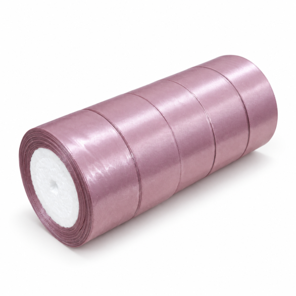 Saten traka 4cm prljavo roze 2