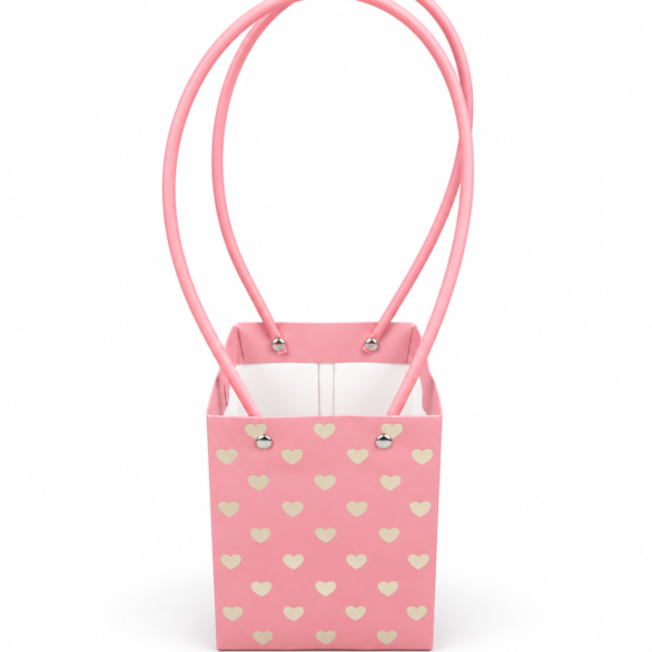 Torbica 3 t.roze sa srcima