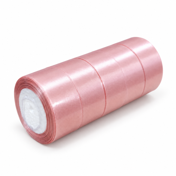 Saten traka 4cm prljavo roze 1